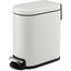 Ведро мусорное с педалью, светло-серое, 5 л, Smart Solutions, фото 