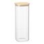 Банка для хранения квадратная Glass Bamboo, 2,2 л, Smart Solutions, фото 