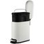 Ведро мусорное с педалью, светло-серое, 5 л, Smart Solutions, фото , изображение 4