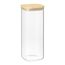 Банка для хранения квадратная Glass Bamboo, 1,9 л, Smart Solutions, фото 