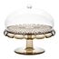Блюдо для торта с крышкой Vanity, 30 см, коричневое, Guzzini, фото 