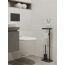 Держатель для туалетной бумаги с полочкой и ершиком Slim, черный, Bergenson Bjorn Bath, фото , изображение 2