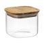 Банка для хранения квадратная Glass Acacia, 600 мл, Smart Solutions, фото 