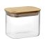 Банка для хранения прямоугольная Glass Acacia, 600 мл, Smart Solutions, фото 