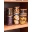Банка для хранения квадратная Glass Acacia,1 л, Smart Solutions, фото , изображение 3