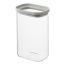 Банка для хранения прямоугольная Vacuum Glass, 1,5 л, светло-серая, Smart Solutions, фото 