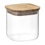 Банка для хранения квадратная Glass Acacia, 800 мл, Smart Solutions, фото 