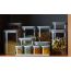 Банка для хранения прямоугольная Vacuum Glass, 1,25 л, светло-серая, Smart Solutions, фото , изображение 5